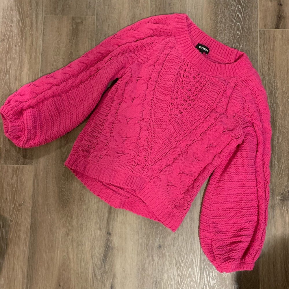 Express Pink knit sweater